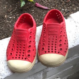 Toddler Red Native Slip on Shoes